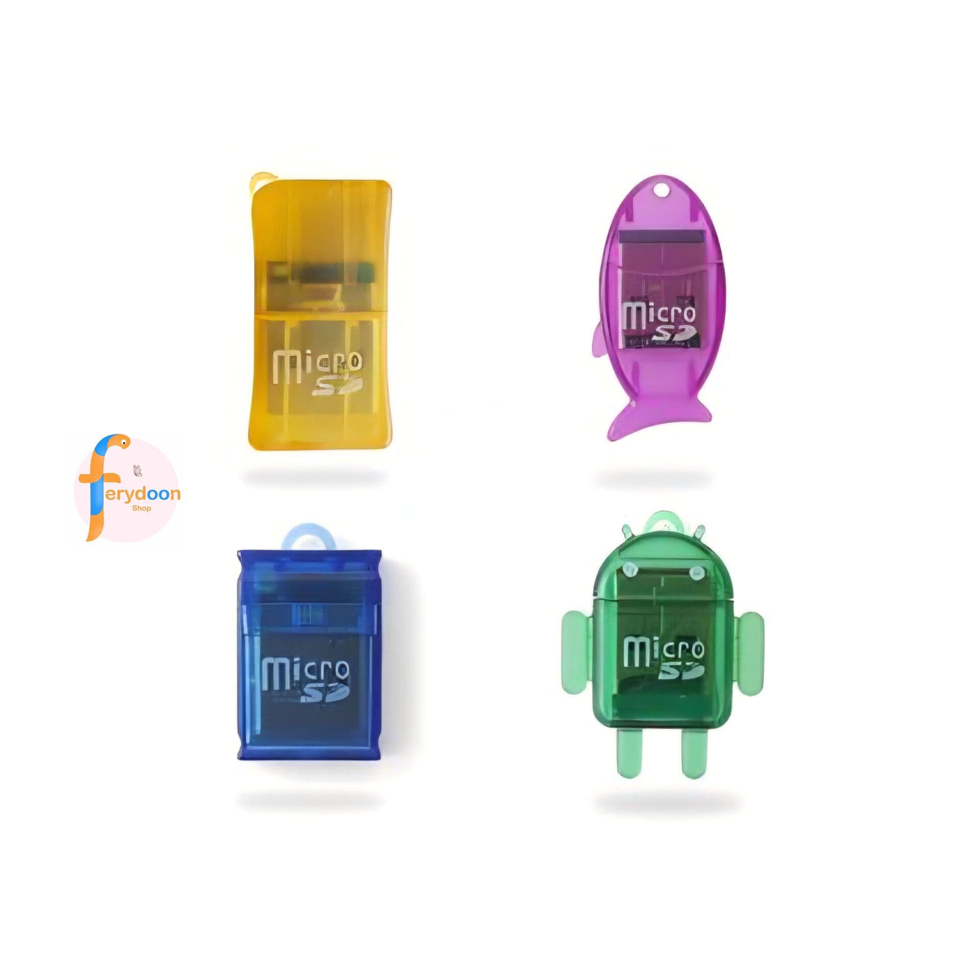 رمریدر کوچک Micro SD USB 2.0 – طرحهای فانتزی همکاری