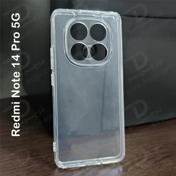 کریستال کاور تمام شفاف Xiaomi Redmi Note 14 Pro 5G — تصویر ۵