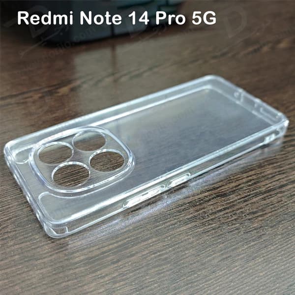 کریستال کاور تمام شفاف Xiaomi Redmi Note 14 Pro 5G — تصویر ۴