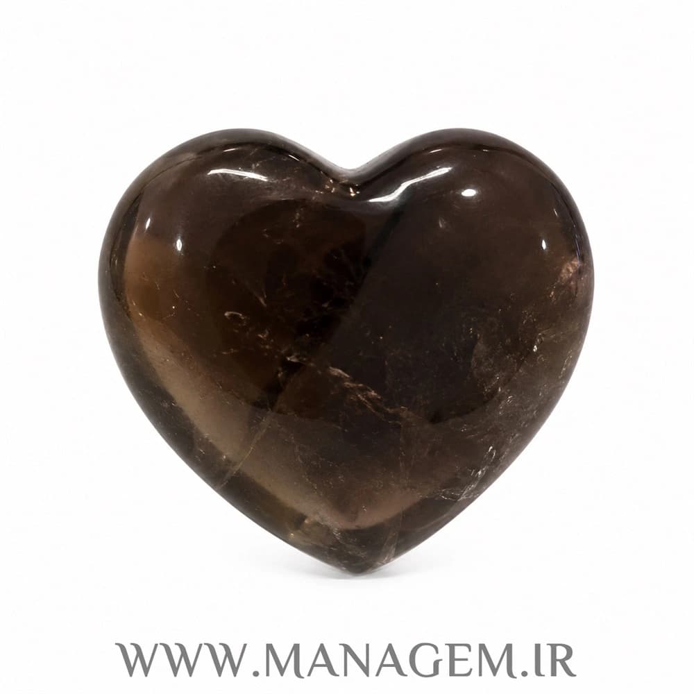 کاروینگ قلب کوارتز دودی