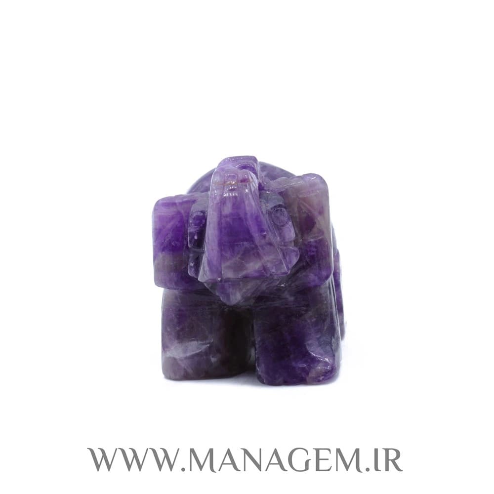 مجسمه فیل سنگ آمیتیست