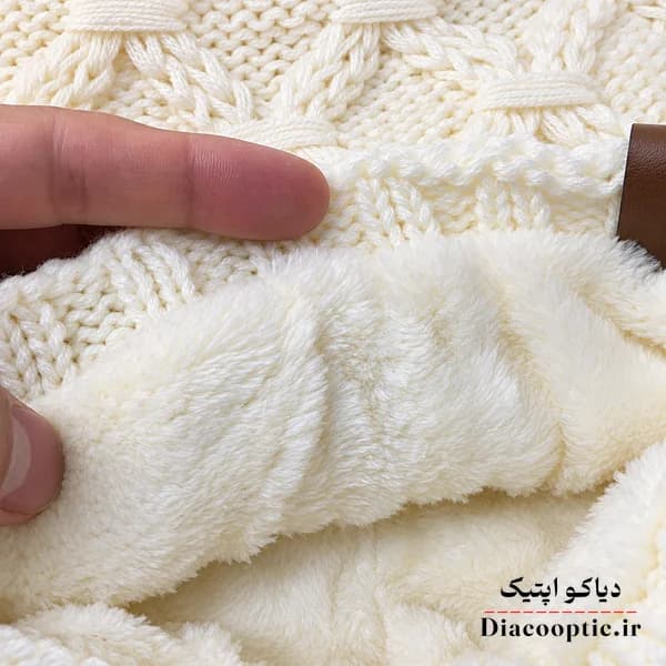 شال و کلاه زنانه خزدار با شال رینگی مدل شیطونی کد 23004 — تصویر ۵
