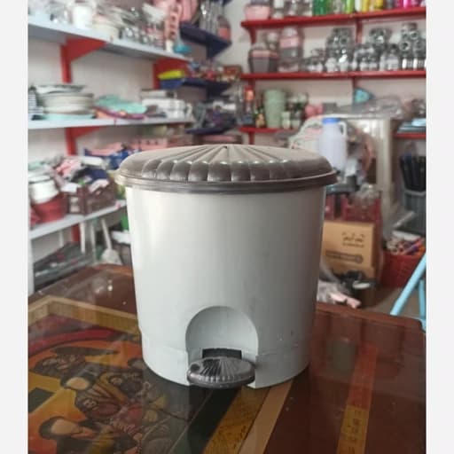 سطل زباله پدالی کوچک سطل زباله سرویس بهداشتی مبلمان اورلین مدل 980888