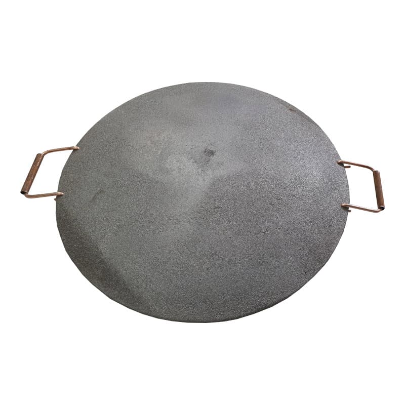 ساچ چدنی 44 سانتی دسته دار نان پزی چدن خالص بدون روکش (ساچ روسی ظرف چدنی) ماهیتابه ووک چدن . آقای سنگی . درمان کمخونی