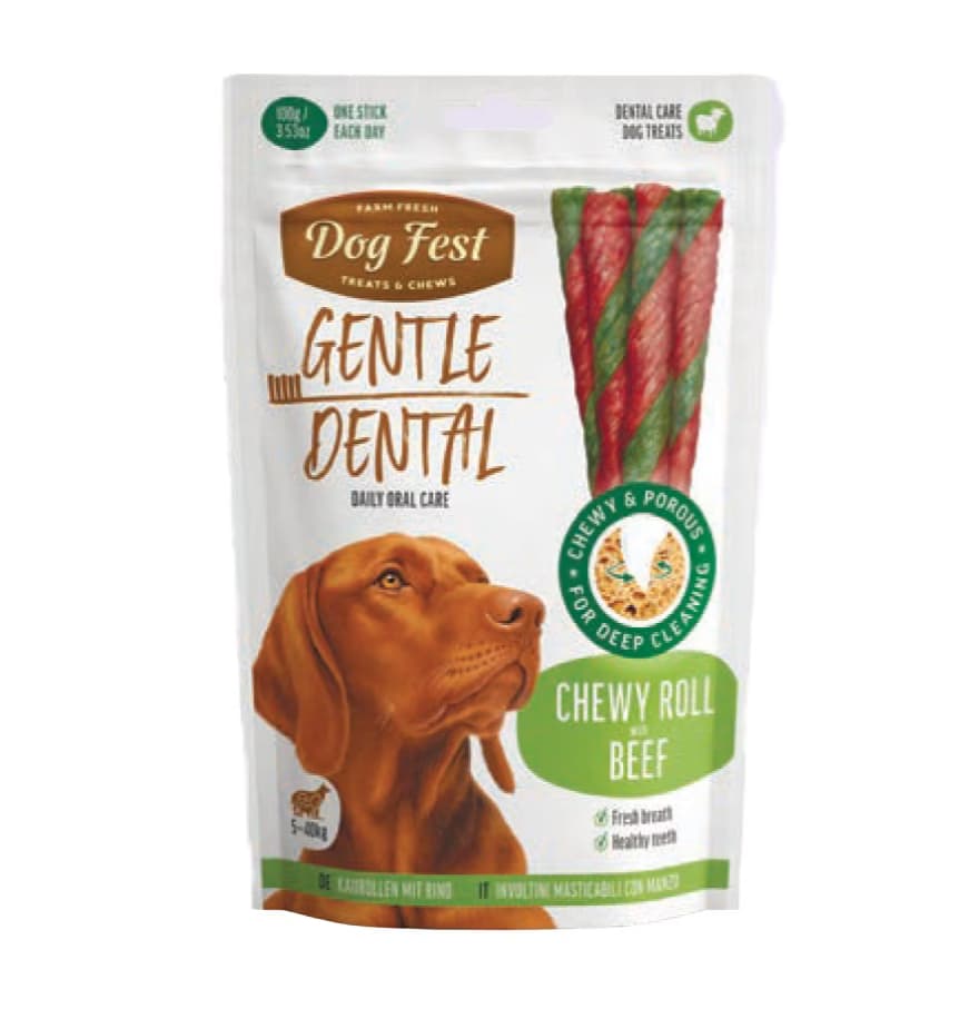 تشویقی دنتال بزرگ سگ داگ فست | Dog Fest دنتال گوساله 100 گرم کد 648