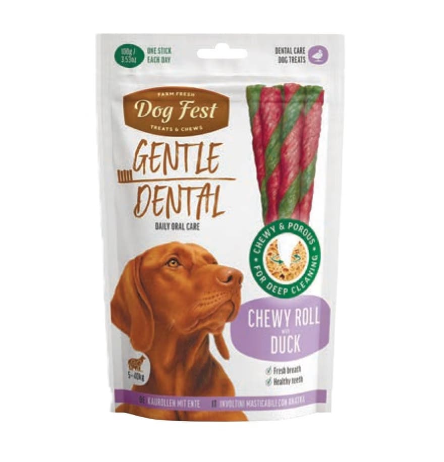 تشویقی دنتال بزرگ سگ داگ فست | Dog Fest دنتال اردک 100 گرم کد 631