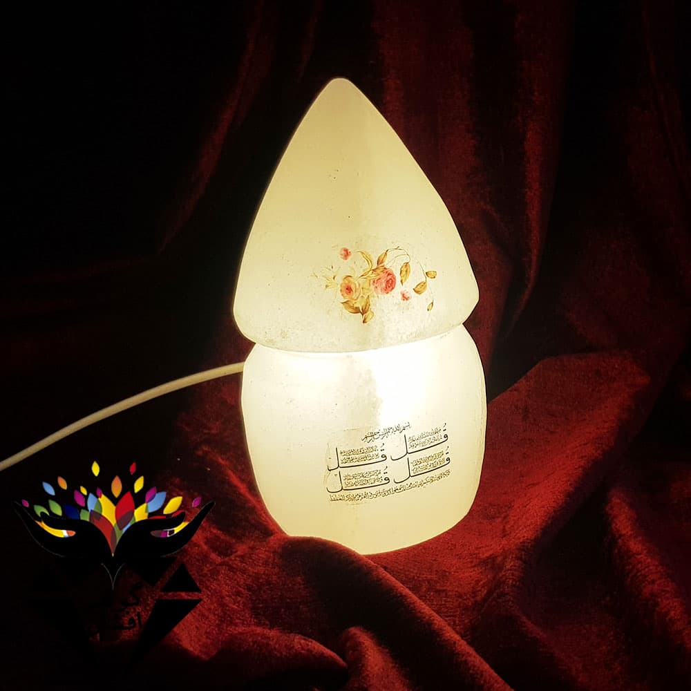 چراغ خواب سنگ نمک طرح چهارقل ST3010
