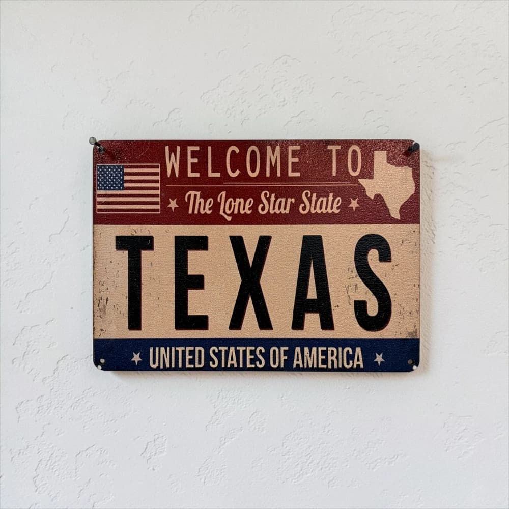 تابلو چوبی طرح texas سایز 20×15