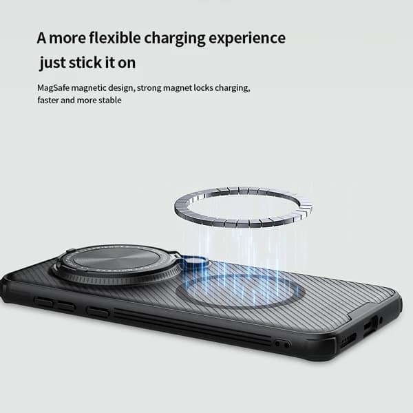 گارد مگ سیف نیمه شفاف کمرا استند Honor Magic7 مارک نیلکین مدل Camshield Prop Clear — تصویر ۶
