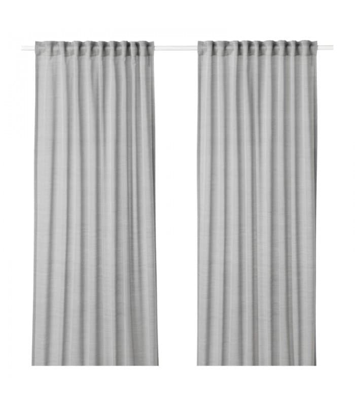 پرده ایکیا مدل HILJA رنگ خاکستری