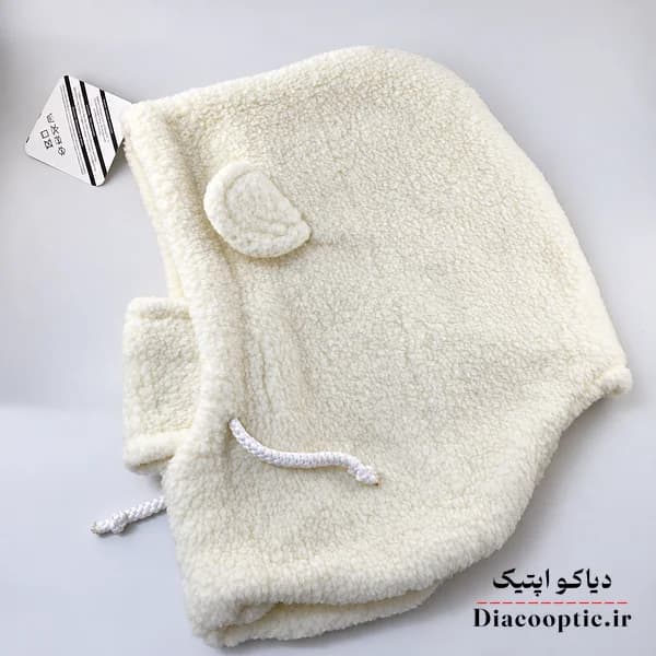 کلاه تک بچگانه خزدار عروسکی مدل نقاب دار کد 1228 — تصویر ۶