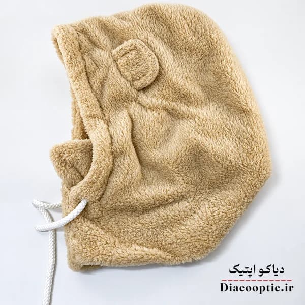 کلاه تک بچگانه خزدار عروسکی مدل نقاب دار کد 1228 — تصویر ۲