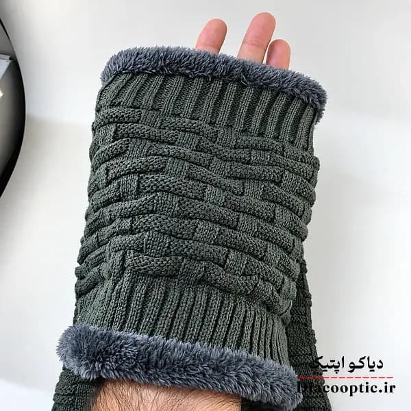 شال و کلاه مردانه خزدار رینگی مدل شیطونی کد 1196 — تصویر ۸