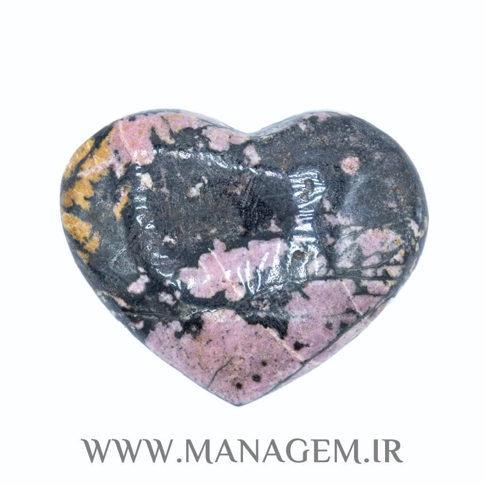 کاروینگ قلب سنگ رودونیت