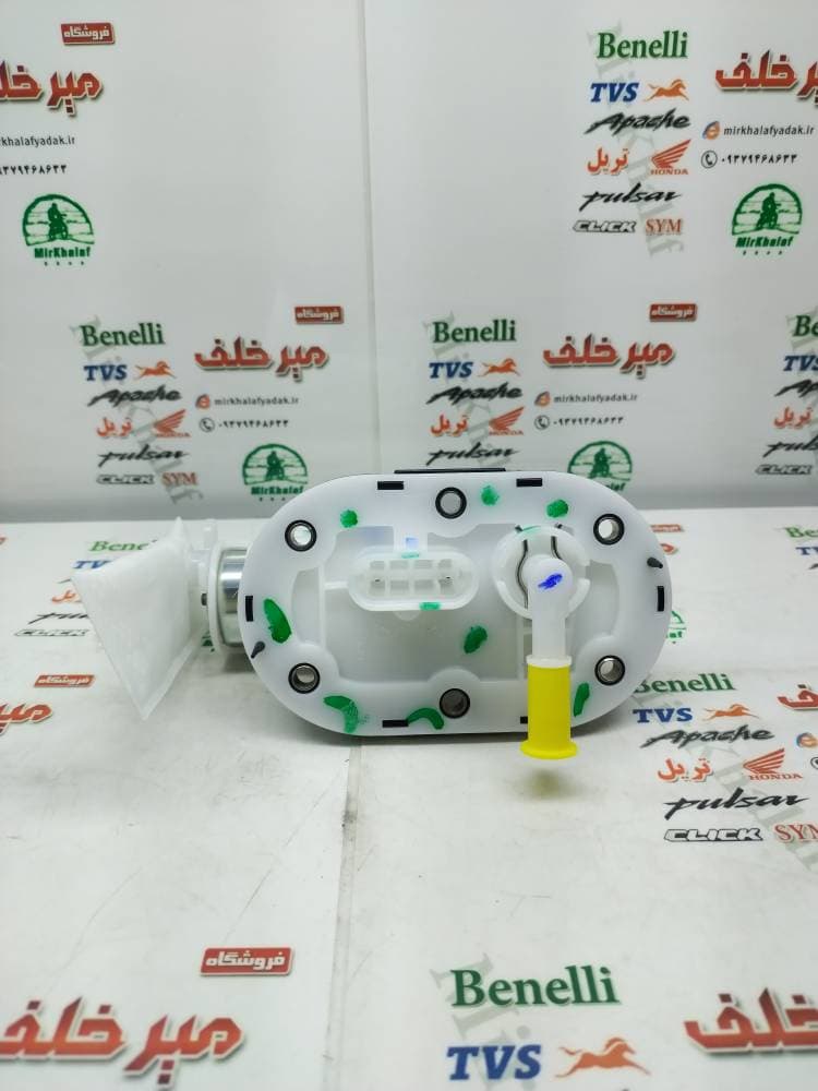 پمپ بنزین کامل موتور بنلی 250 تک سیلندر و 300 دوسیلندر جدید نیوفیس اصلی (تک خروجی کفی سفید)