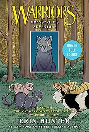 و دانلود نسخه کامل کتاب زبان اصلی Warriors: Graystripe’s Adventure: 3 Full-Color Warriors Books in 1: A Full-Color Graphic Novel Collection of Adventures in the Warriors Universe | دانلود کتاب خا