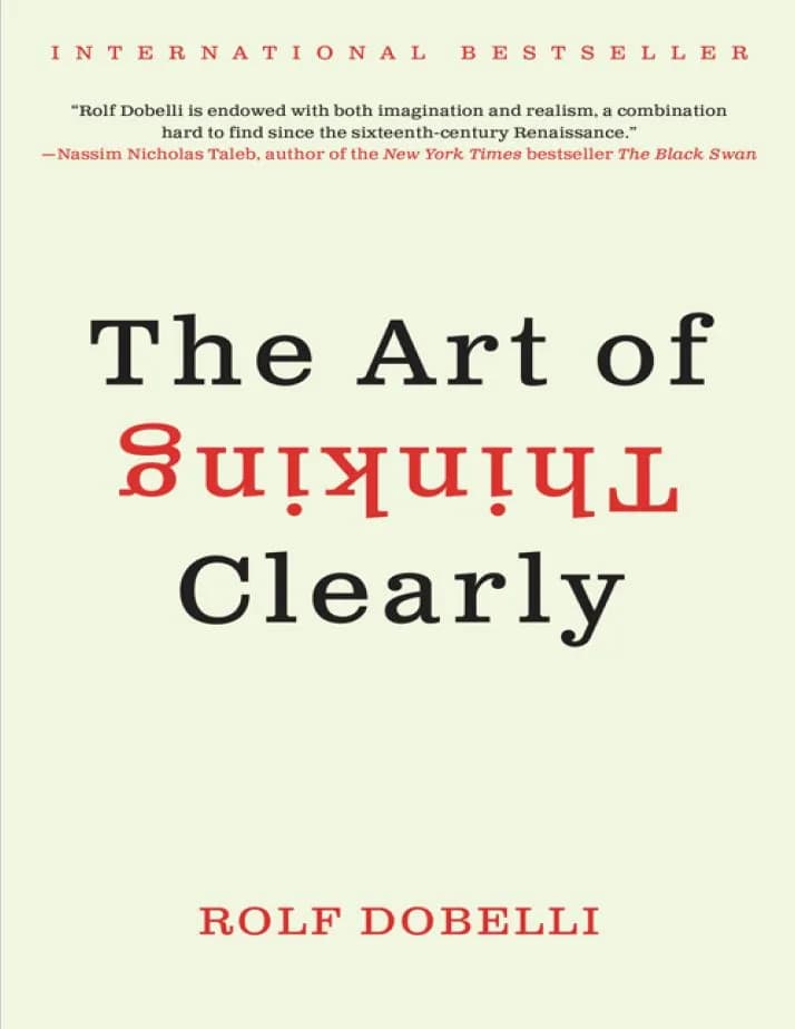 و دانلود نسخه کامل کتاب The Art of Thinking Clearly