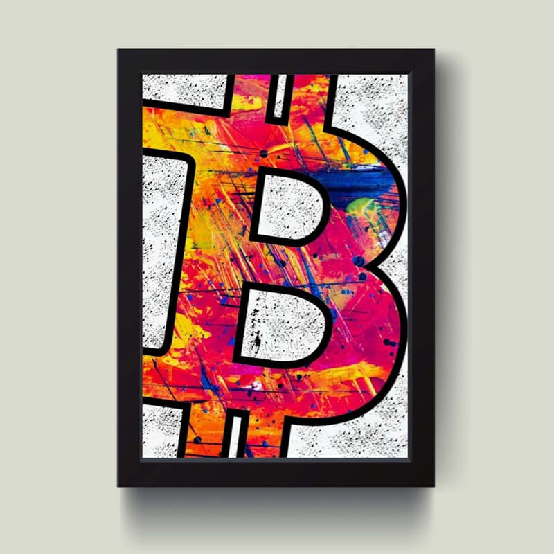 تابلو مدل بیت کوین Bitcoin کد S2502-b