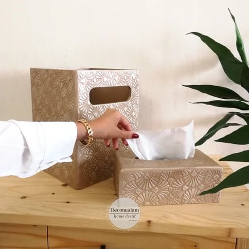 جادستمال و سطل چوبی طرح برجسته کامنا مدل 13144749