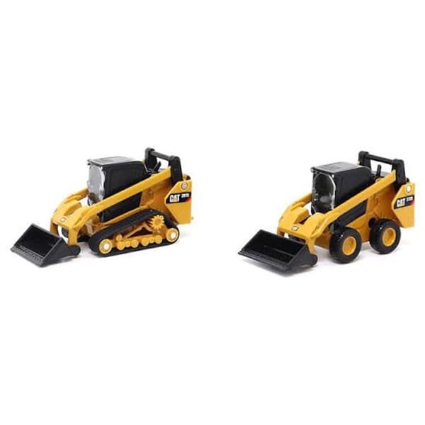 ست دو عددی ماکت لودر اسکید CAT 272D2 و لودر زنجیری CAT 297D2 دایکست مسترز مقیاس 1:64