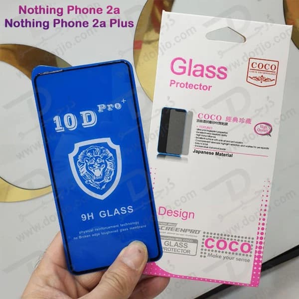 گلس شفاف Nothing Phone 2a Plus مدل 10D Pro — تصویر ۳