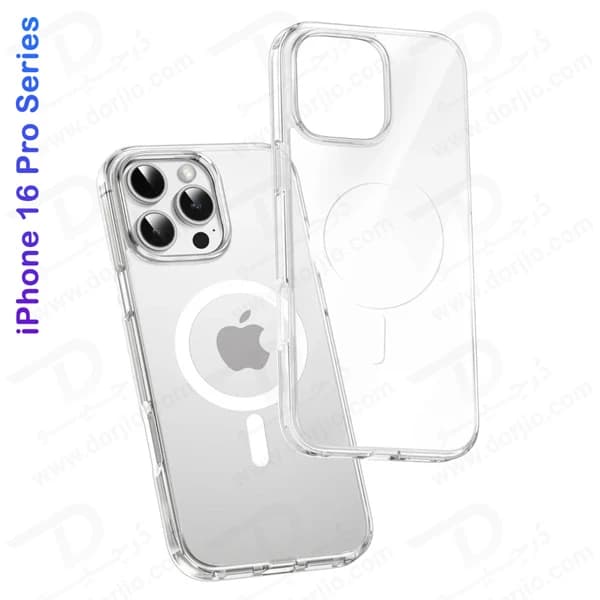 قاب کریستالی شفاف مگ سیف iPhone 16 Pro Max — تصویر ۷