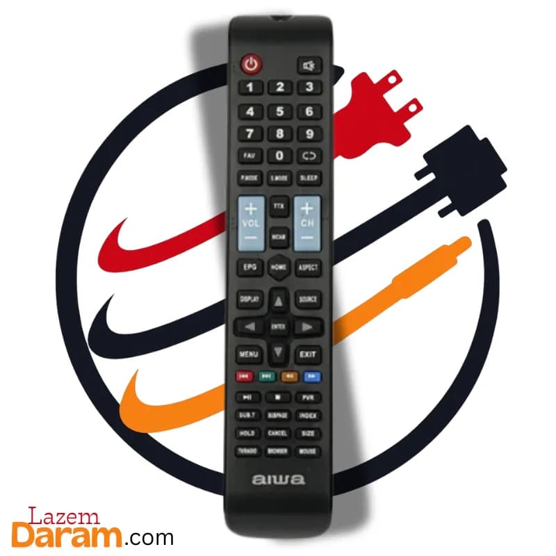 کنترل تلویزیون آیوا (aiwa) طرح 1078