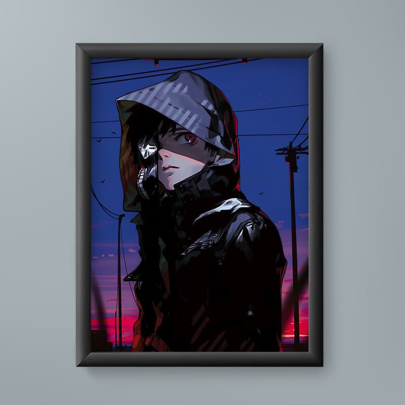 تابلو مدل انیمه کن کانکی توکیو غول Ken Kaneki Tokyo Ghoul anime 13