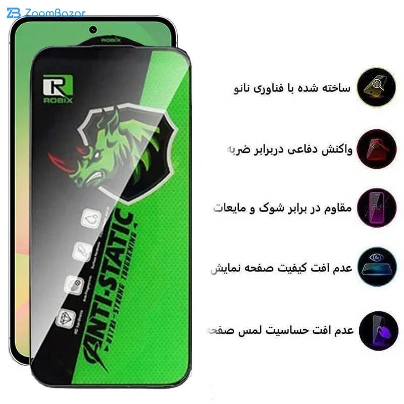 گلس اپیکوی مدل Rhino Robix مناسب برای گوشی موبایل شیائومی 17 Pro Max/15T Pro/15T — تصویر ۶
