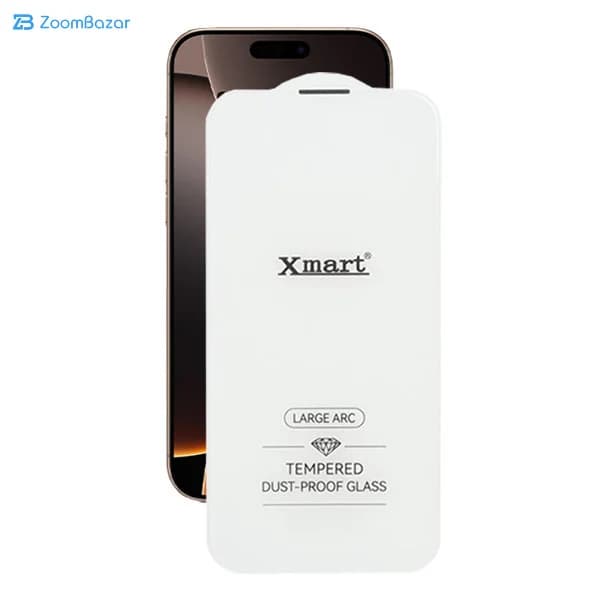 گلس اپیکوی مدل Xmart 3D Large ARC مناسب برای گوشی موبایل اپل iPhone 16 / 15 / 14 Pro — تصویر ۳