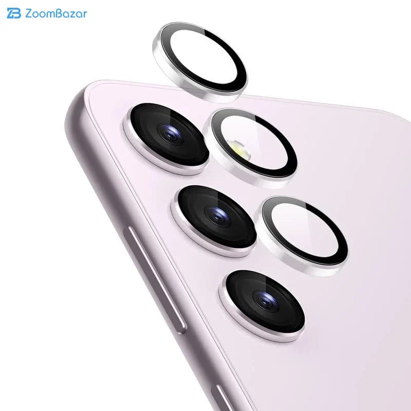 محافظ لنز دوربین شیشهای اپیکوی مدل Chelipa مناسب برای گوشی موبایل سامسونگ Galaxy S25 FE — تصویر ۵