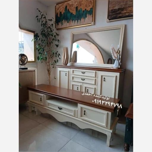 آینه کنسول ست میز تی وی شیک با رنگبندی و طرح های مختلف کامنا مدل 13152995