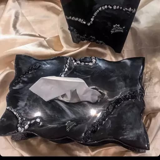 جا دستمال کاغذی و سطل زباله کامنا مدل 13144714