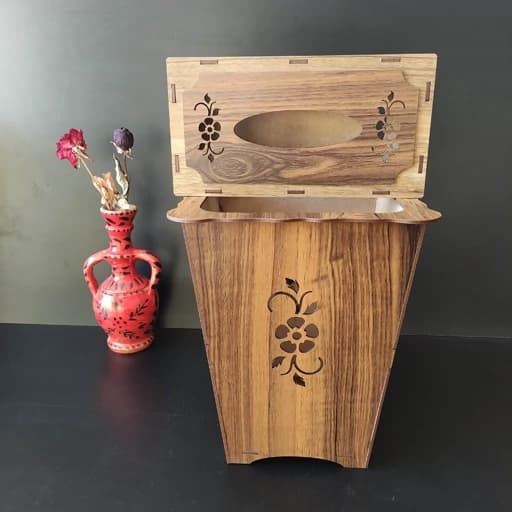 ست جعبه دستمال کاغذی و سطل آشغال در دار کامنا مدل 13144682