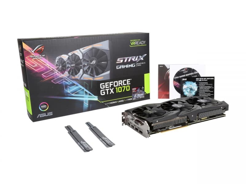 کارت گرافیک گیمینگ دست دوم ایسوس Asus GeForce GTX 1070 Strix Gaming 8GB — تصویر ۶