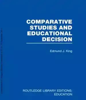 دانلود کتاب Comparative Studies and Educational Decision