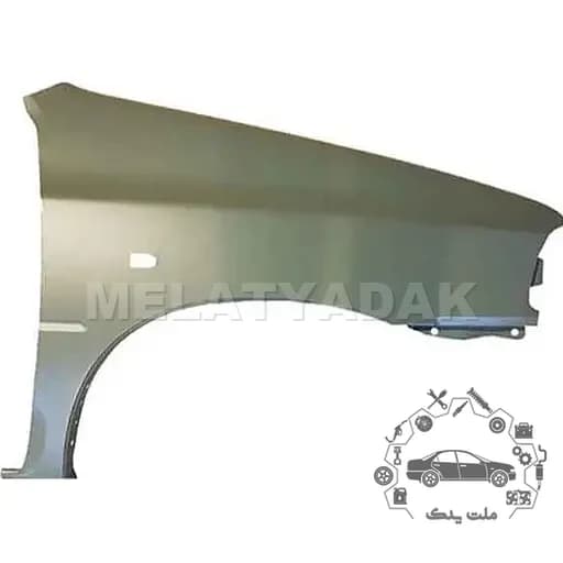 گلگیر جلو راست پراید سایپا یدک لبه کوتاه با سوراخ راهنما کد 504561 – P04