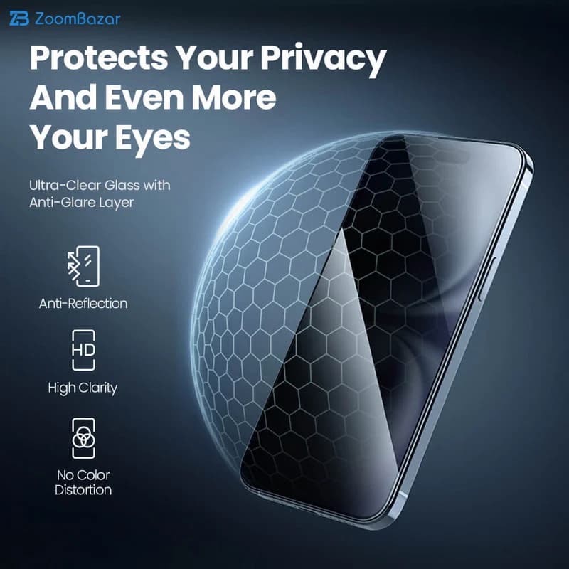 گلس پرایوسی اپیکوی مدل Wukong privacy مناسب برای گوشی موبایل هوآوی Nova 13/ 13i — تصویر ۴