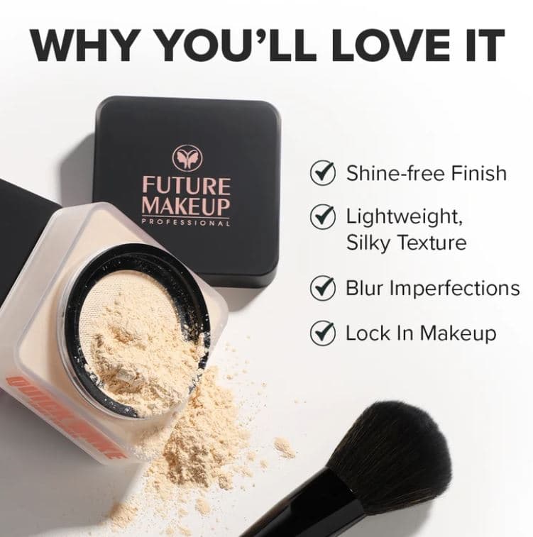 پودر فیکس فیوچر میکاپ Future Makeup Quick Bake Loose Powder FU98