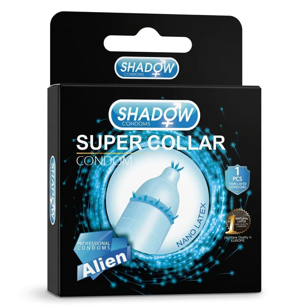 کاندوم فضایی اره ماهی شادو Super Collar