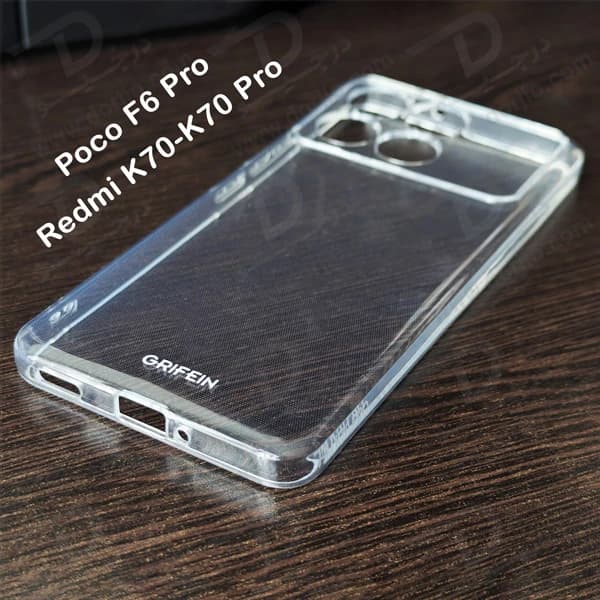گارد ژله ای شفاف Xiaomi Redmi K70 مارک Grifein — تصویر ۴
