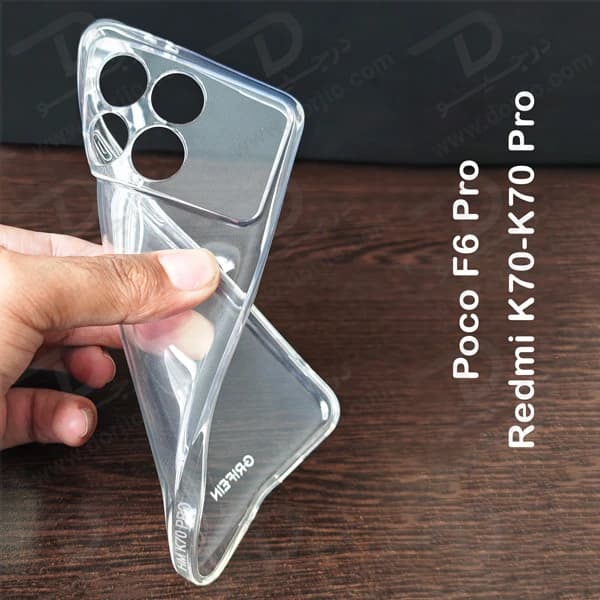گارد ژله ای شفاف Xiaomi Redmi K70 مارک Grifein — تصویر ۳