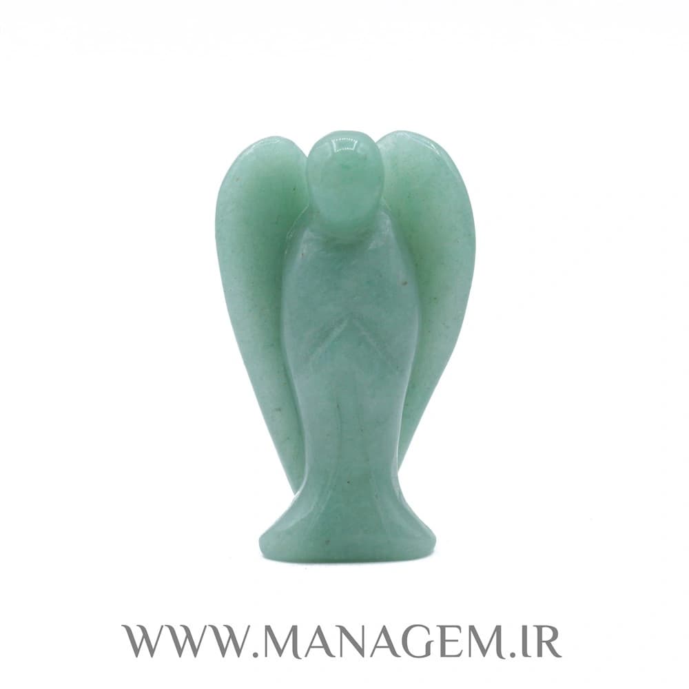 مجسمه سنگ آونتورین سبز طرح فرشته