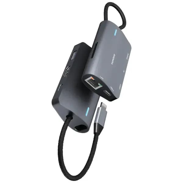 هاب 7 در 1 چندکاره پرودو مدل Porodo 7-IN-1 Multi Port USB-C Hub