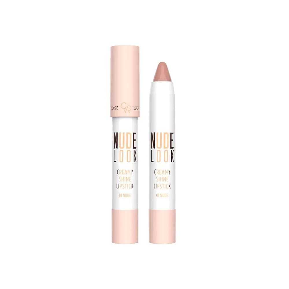 رژ لب مدادی براق گلدن رز Nude Look وزن ۳.۵ گرم