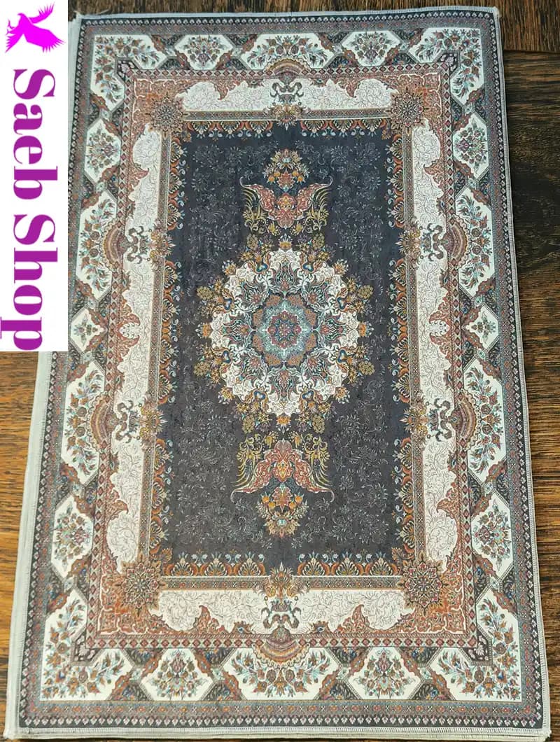 فرش ترنج و لچک عباسی | فرش صائب | کد : h213 (عکس محصول قدیمی است)