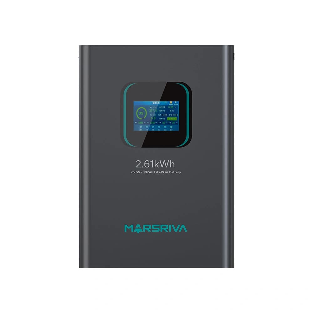 باتری لیتیومی فسفات آهن (LiFePO4) ظرفیت 2.61 KWh برند MARSRIVA مدل MR-LFP24-100-WMD