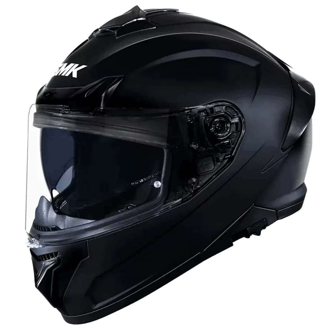 کلاه کاسکت فک ثابت اس ام کی مدل TYPHOON SOLID BLACK GL200