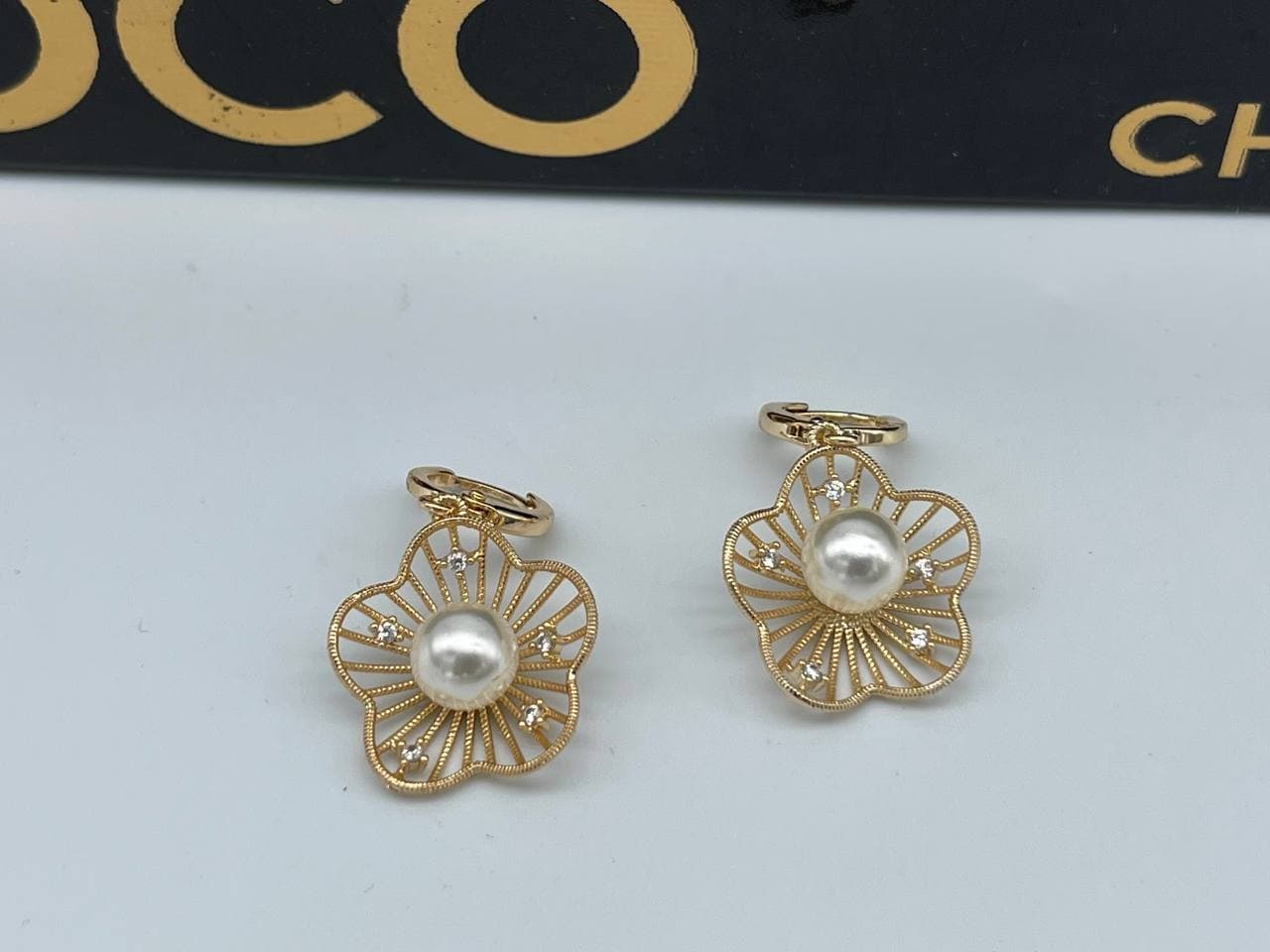 گوشواره ژوپینگ صدف با مروارید