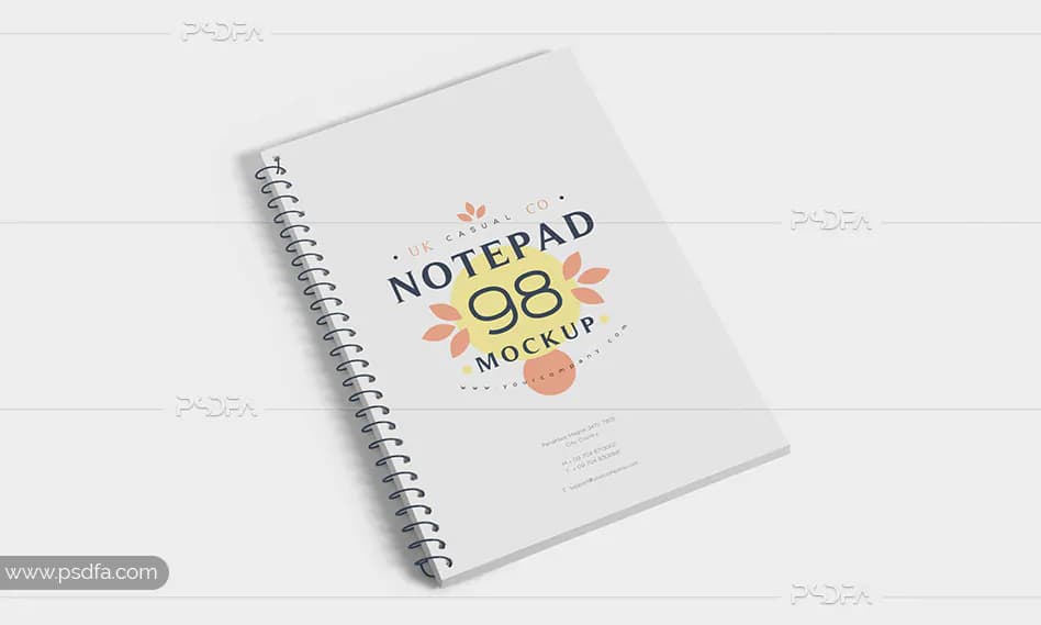 موکاپ دفترچه یادداشت سیمی – Journal Notebook Mockups